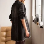 Thumbnail for Free People We The Free Hannah Robe mini en denim noir pour femme taille Small