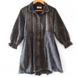 Thumbnail for Free People We The Free Hannah Robe mini en denim noir pour femme taille Small