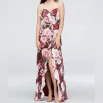 Featured thumbnail for Cachet Robe en mousseline fleurie taille 6.
