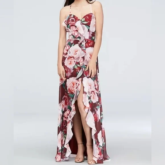 Featured image for Cachet Robe en mousseline fleurie taille 6.