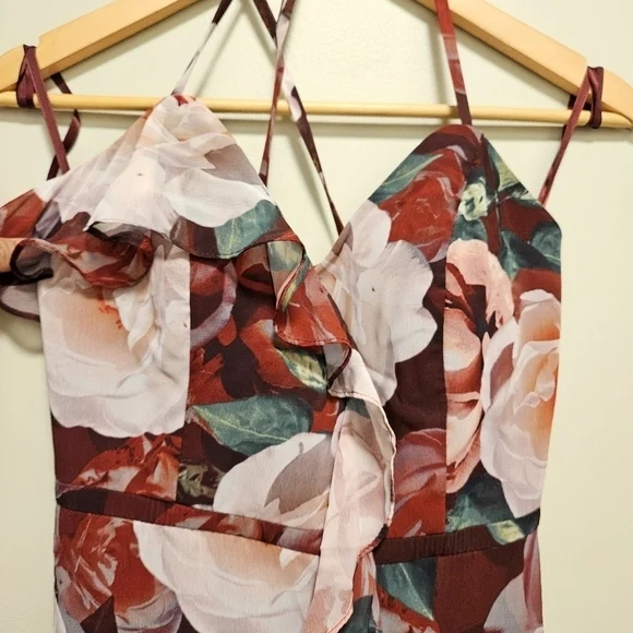 Image for Cachet Robe en mousseline fleurie taille 6.