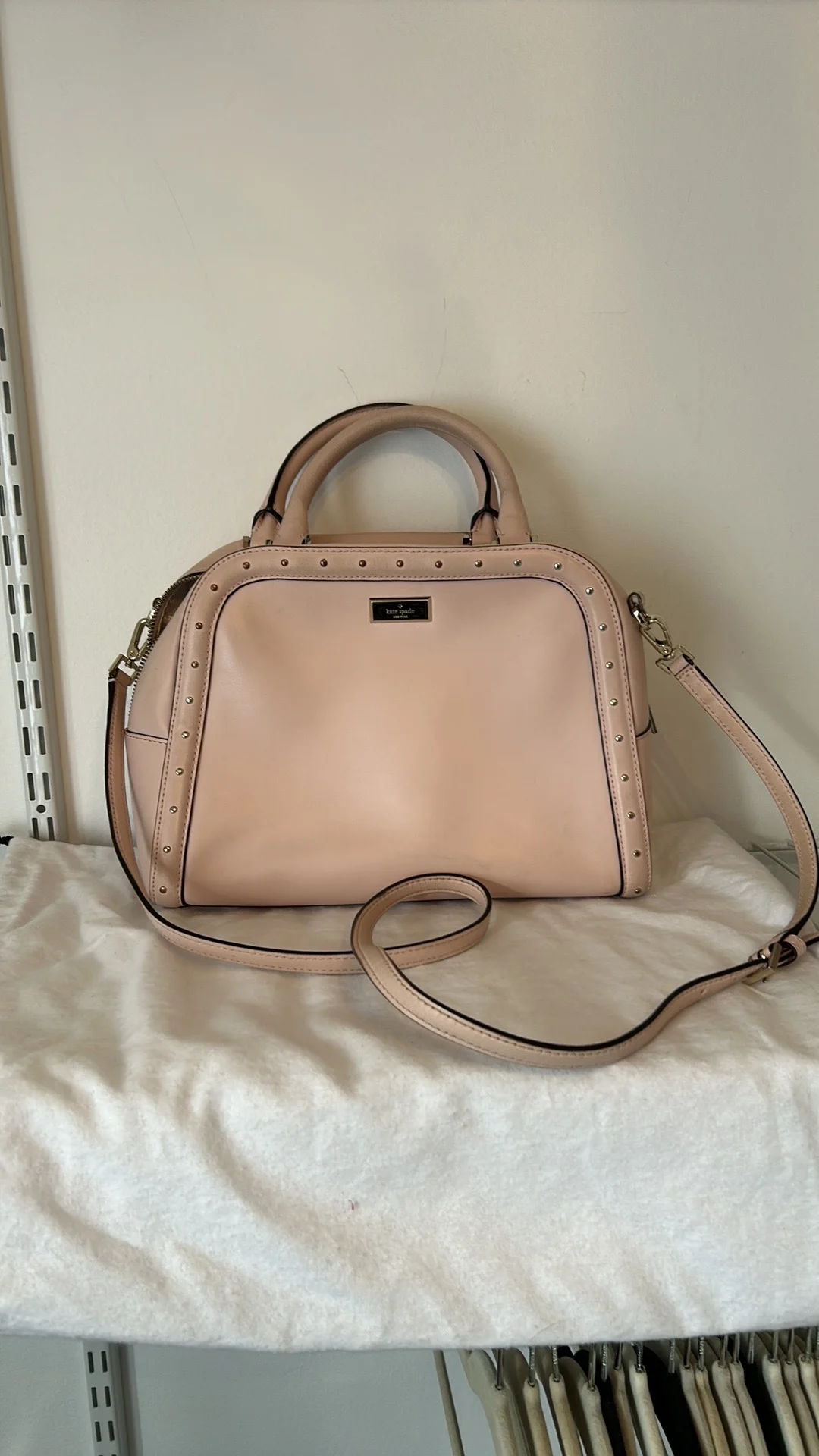 Sac à main Kate Spade rose poudré – excellent état Kate Spade seconde main