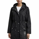 Featured thumbnail for LAUREN Ralph Lauren Anorak Hooded Black Full zip Windcheater XL 56774C