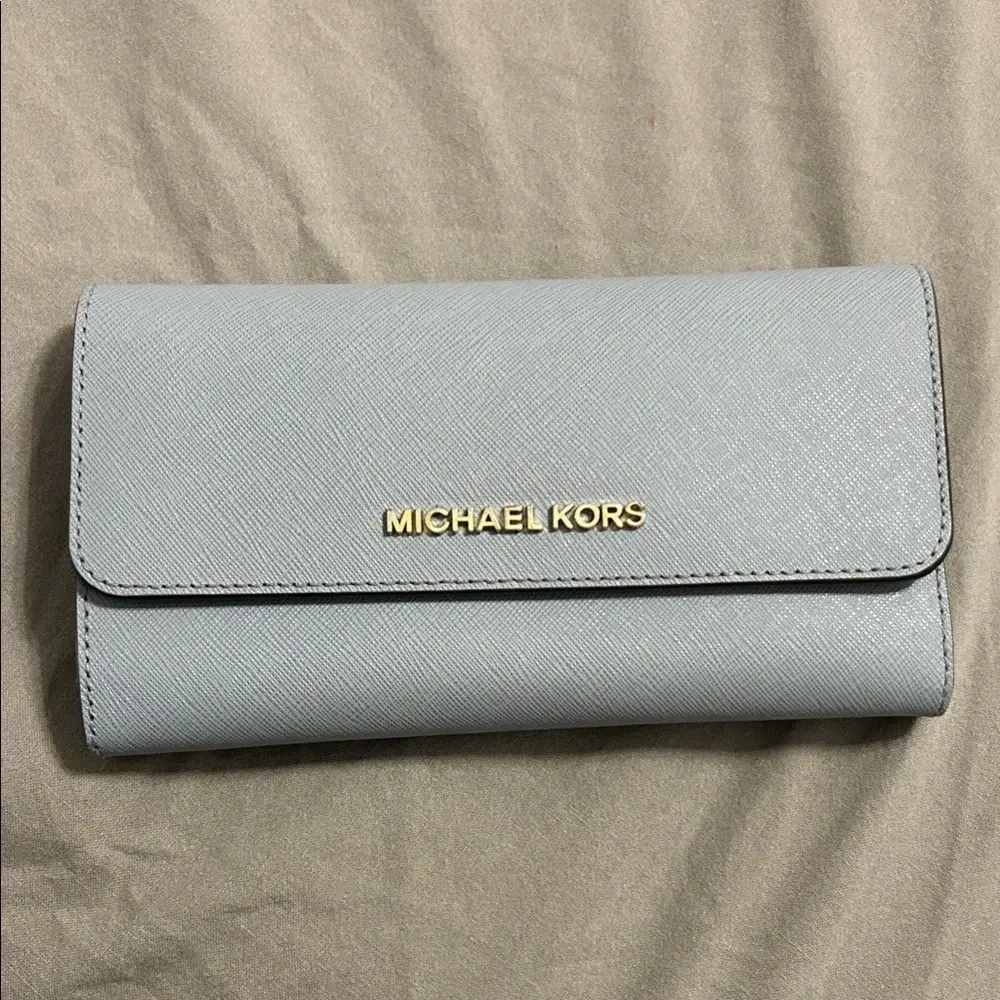 ✨ Portefeuille continental Michael Kors Jet Set Travel en cuir Saffiano Michael Kors seconde main