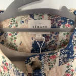 Thumbnail for Sézane - Veste Édite - Blue patchwork