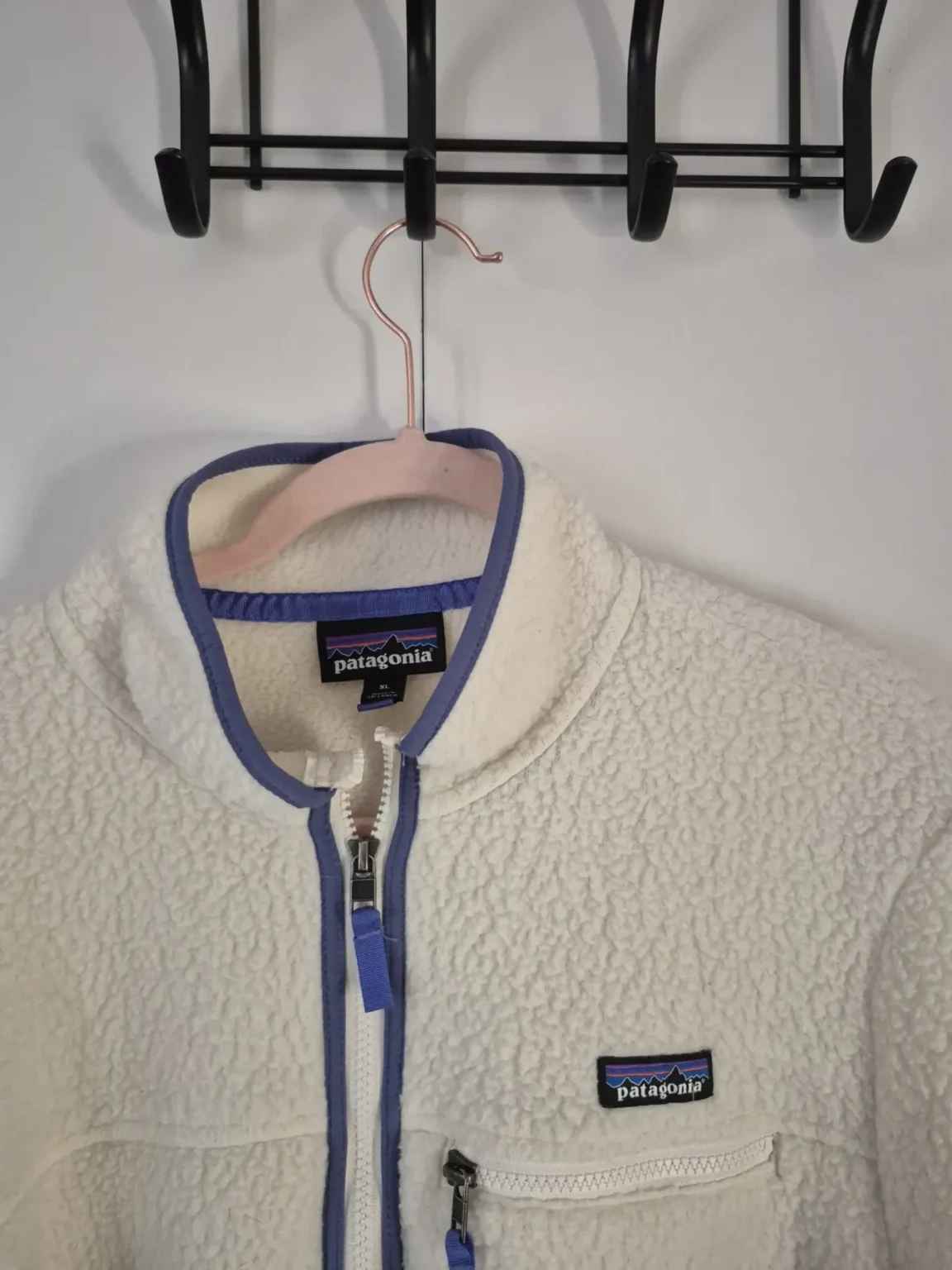 Image for Veste Patagonia blanche et bleu XL