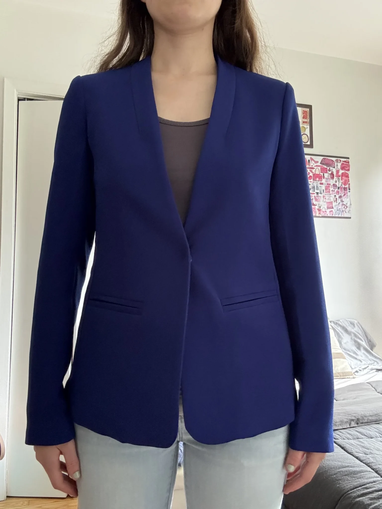Image for Veston bleu cobalt