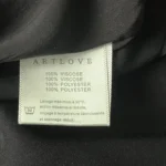 Thumbnail for Belle robe Artlove Paris noire doublée avec petits imprimés mauve