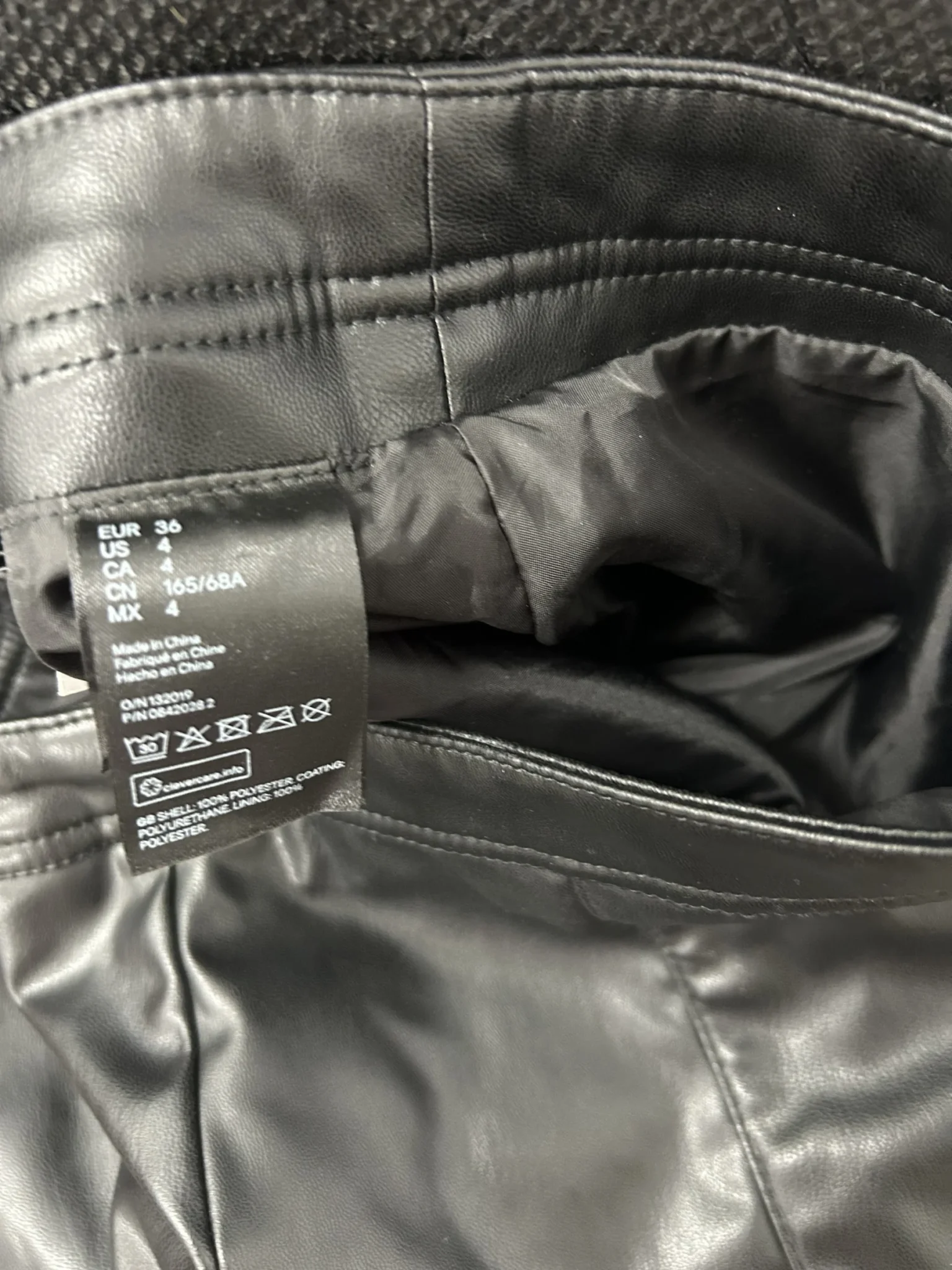 Image for Leatherette skirt