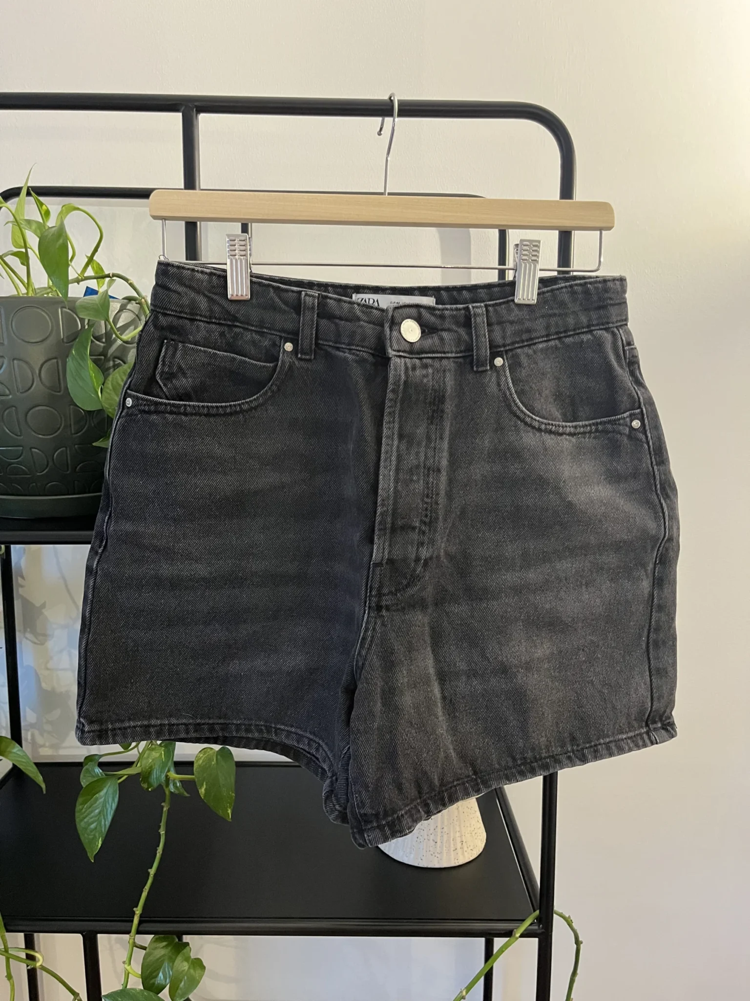 Image for Short de jeans noire