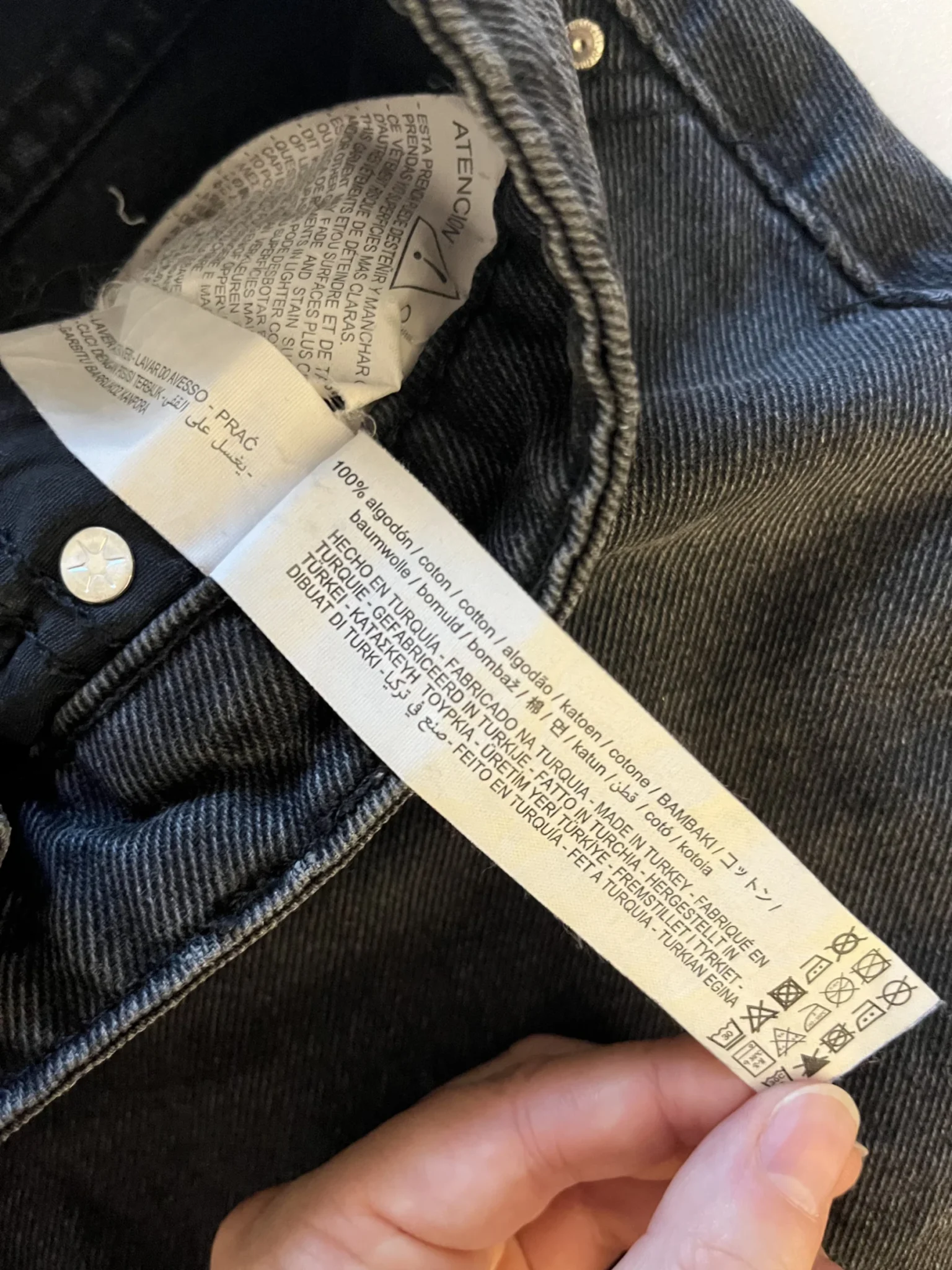 Image for Short de jeans noire