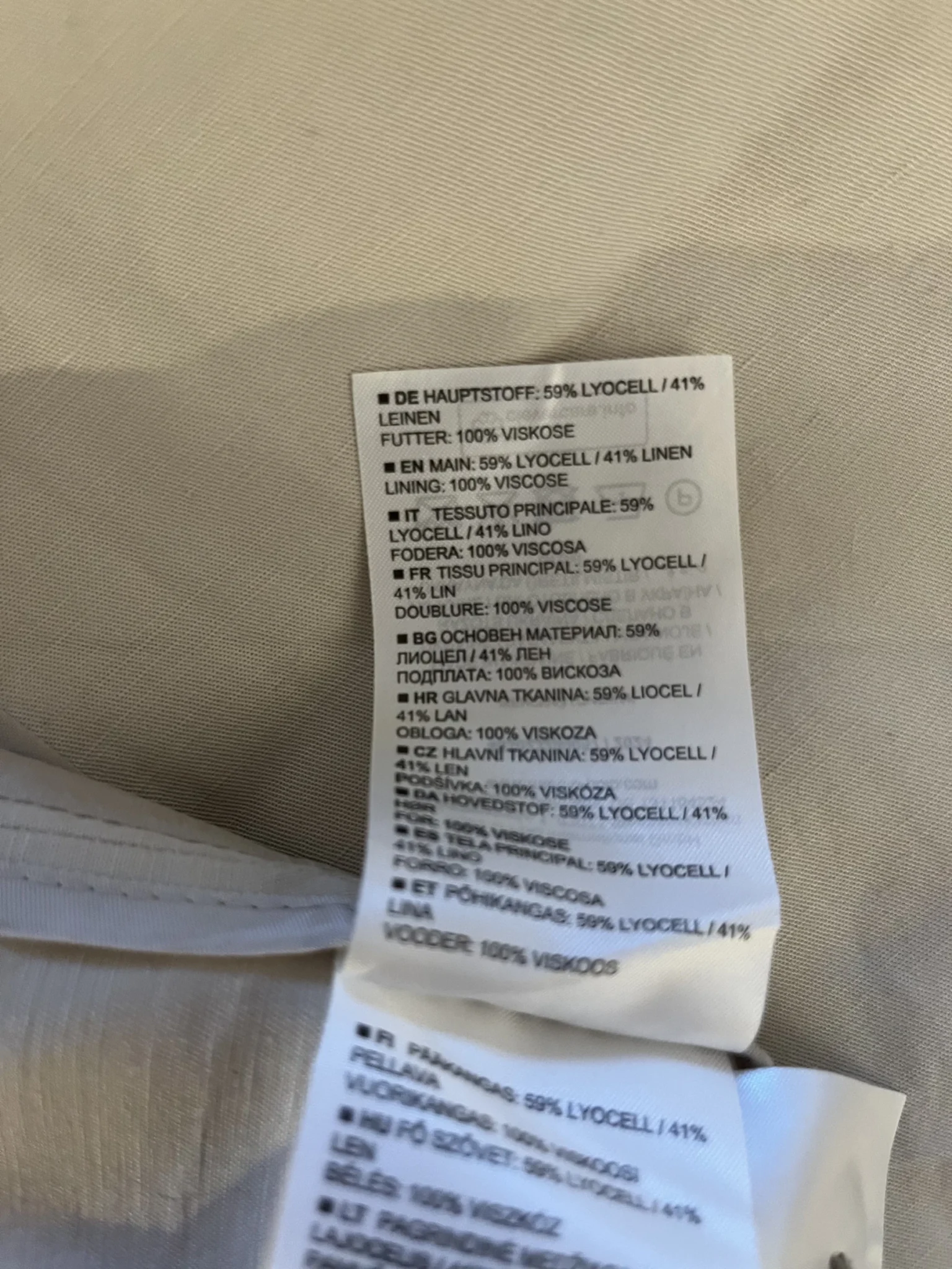 Image for Veston beige Marc O'Polo