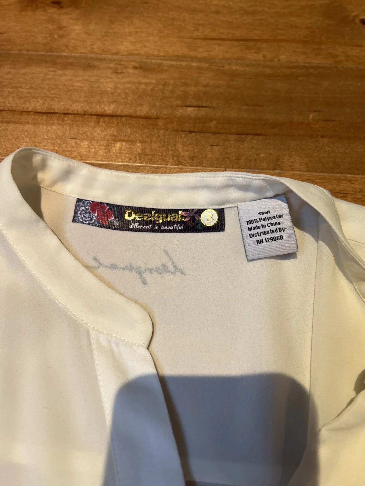 Image for Blouse diaphane blanc cassé
