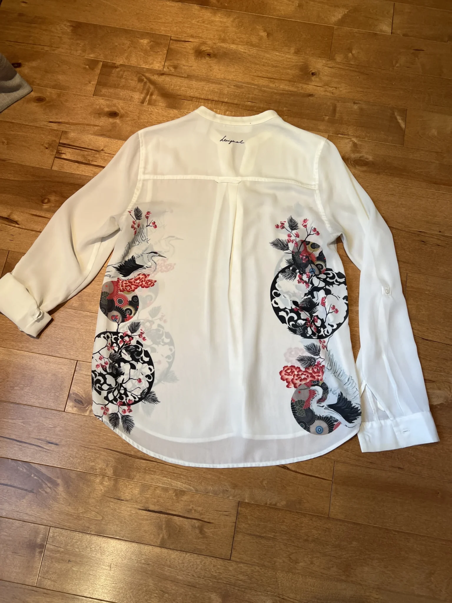 Image for Blouse diaphane blanc cassé