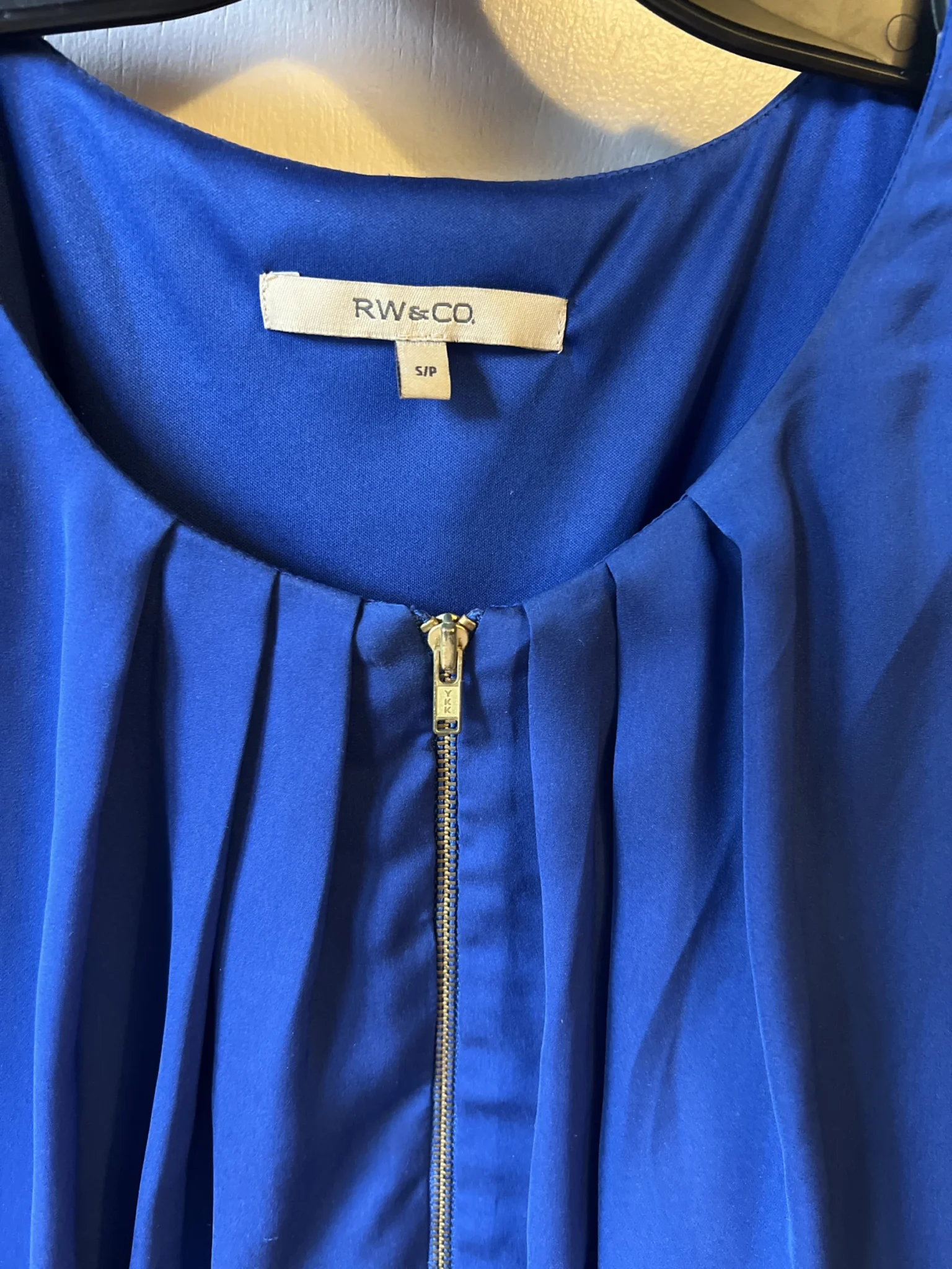 Image for Robe soyeuse bleu royal