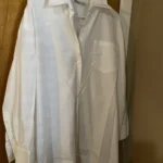 Thumbnail for Robe chemise blanche oversize