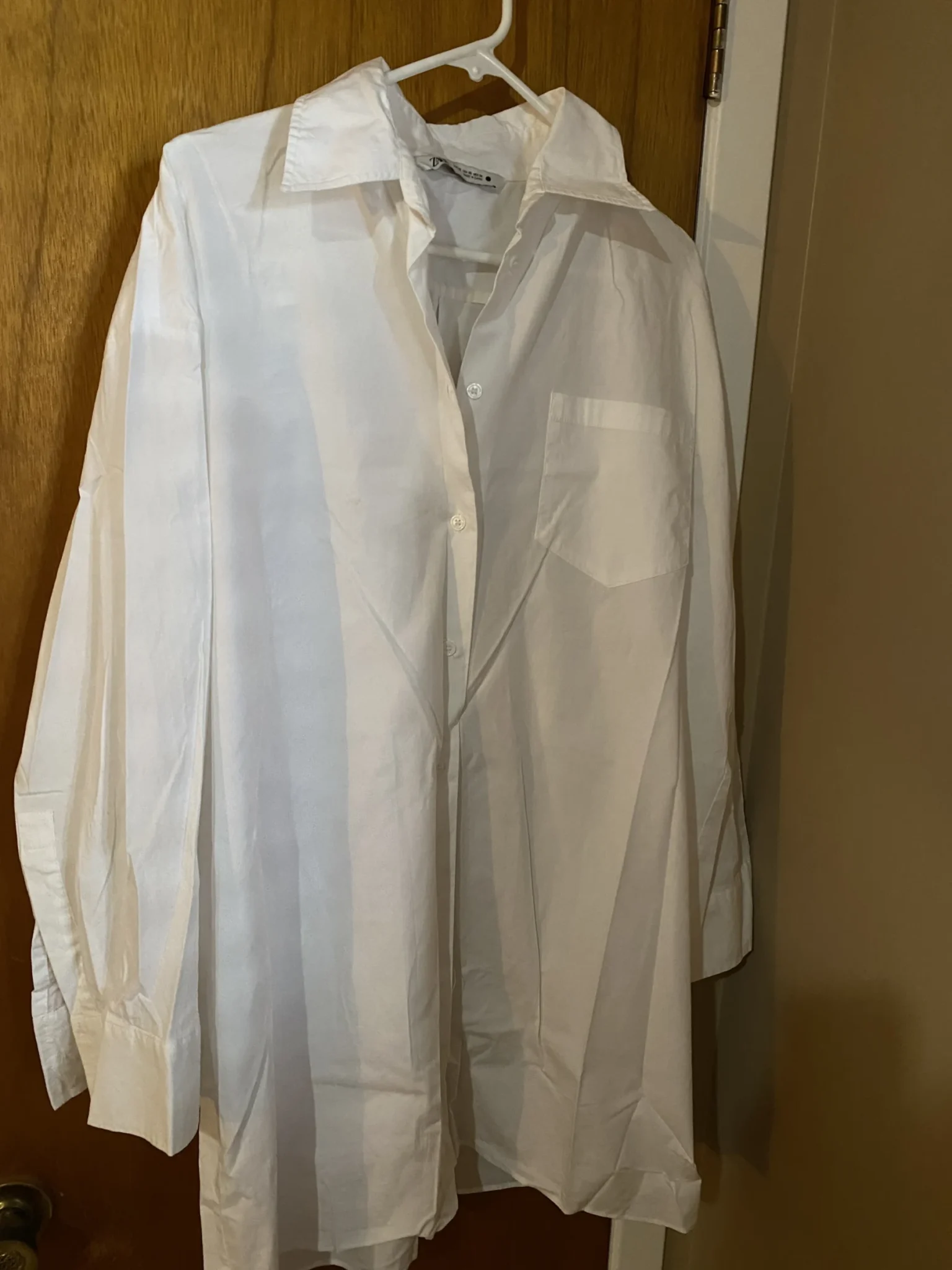 Image for Robe chemise blanche oversize