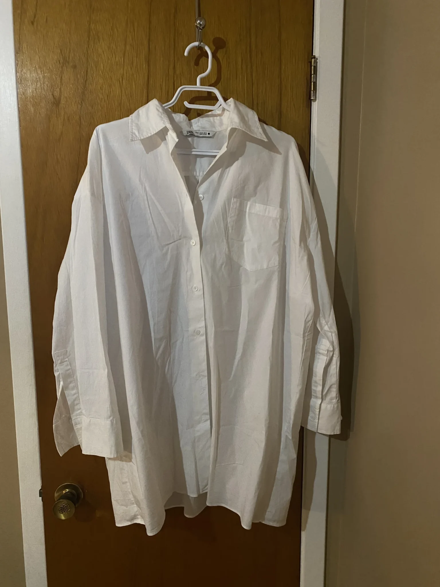 Image for Robe chemise blanche oversize