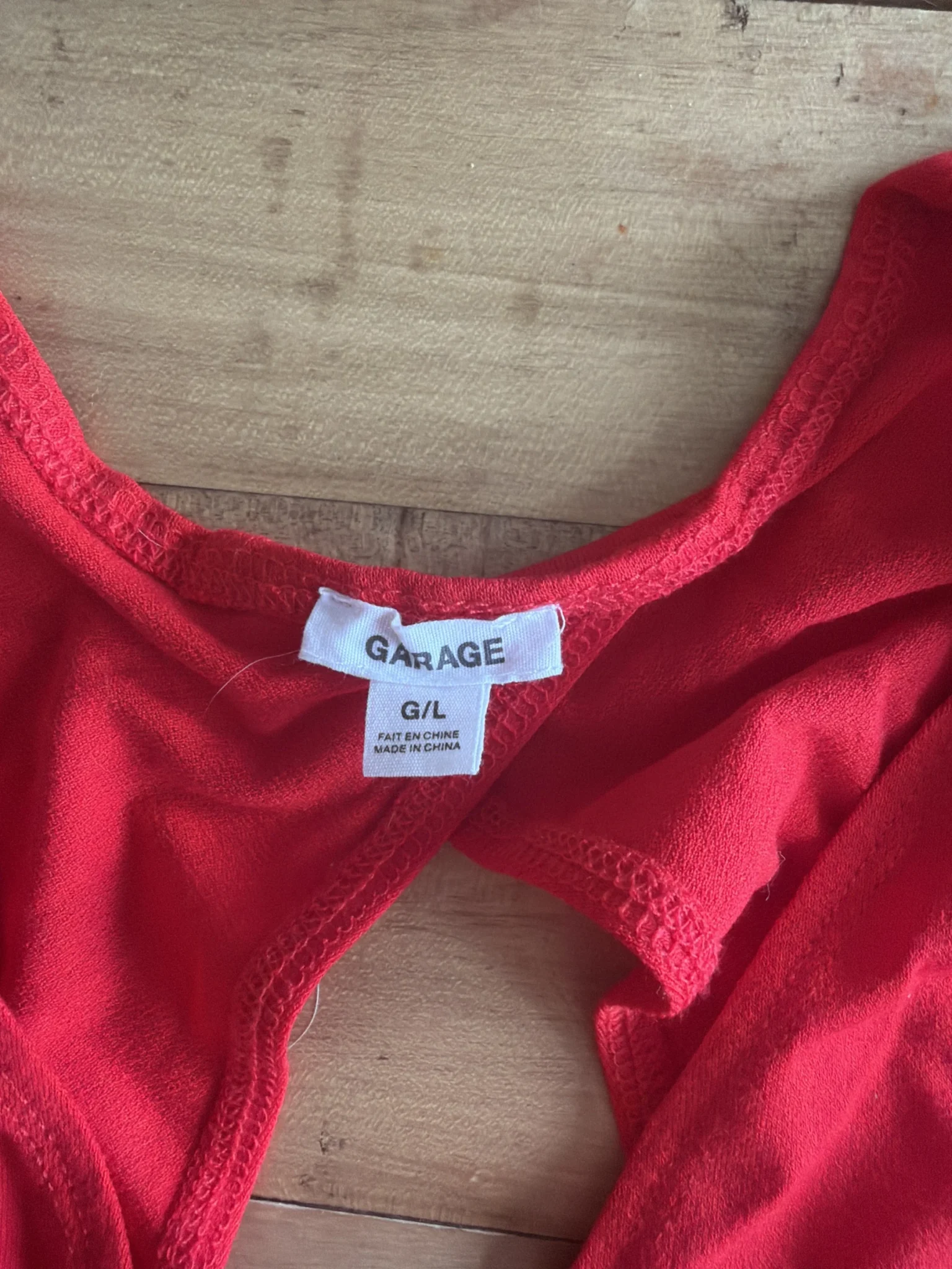 Image for Crop top devant croisé Garage L