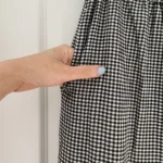 Thumbnail for Maxi skirt, JW Anderson x Uniqlo, in black and white gingham