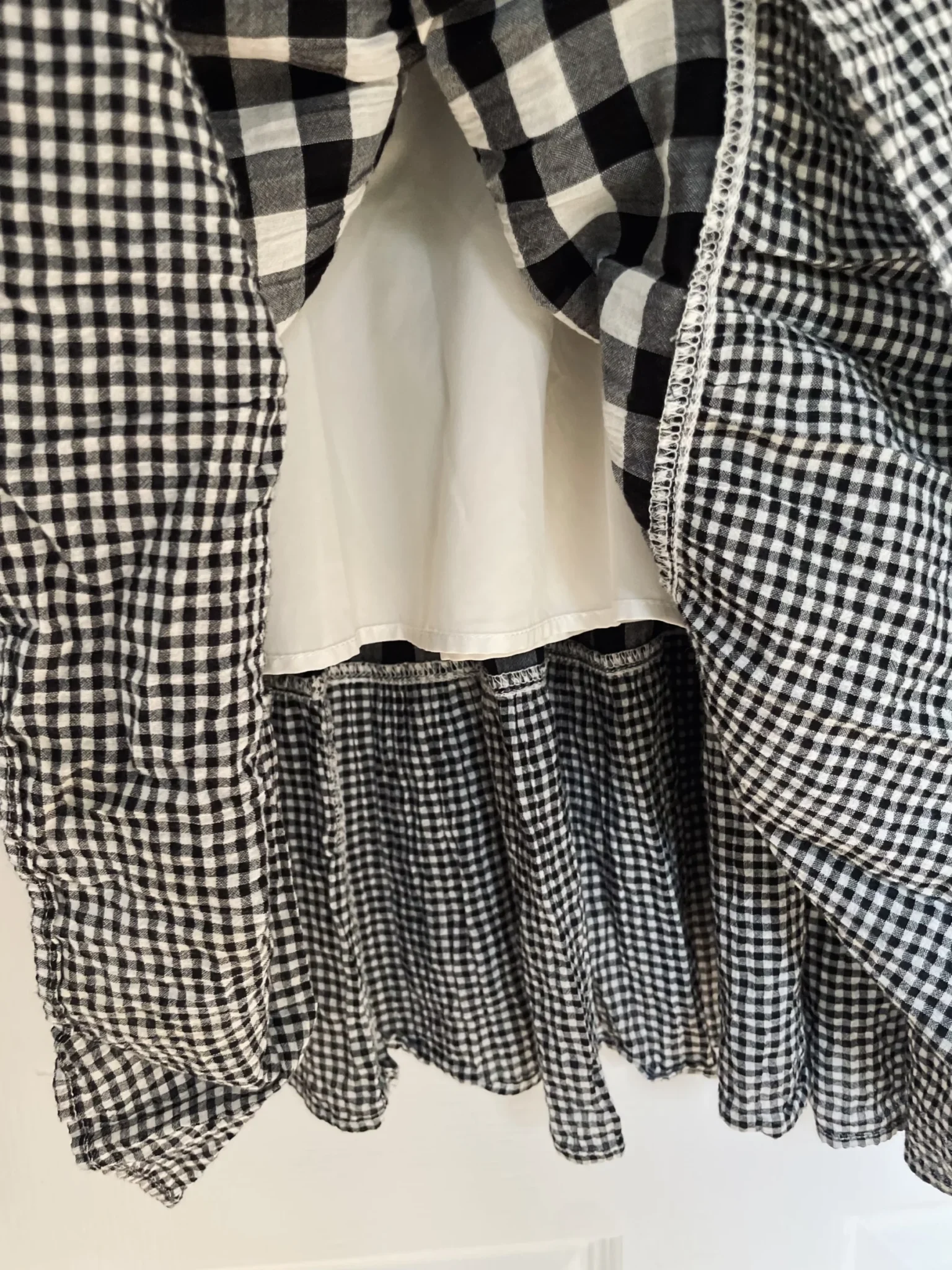 Image for Maxi skirt, JW Anderson x Uniqlo, in black and white gingham