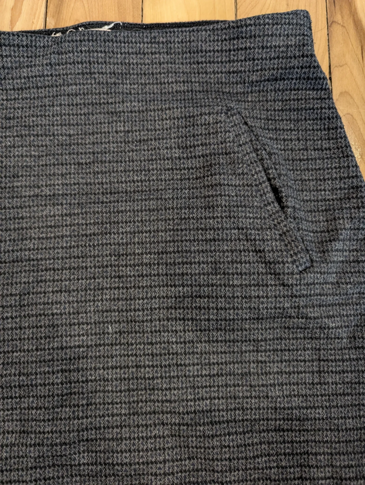 Image for Grey herringbone skirt
