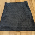 Thumbnail for Grey herringbone skirt