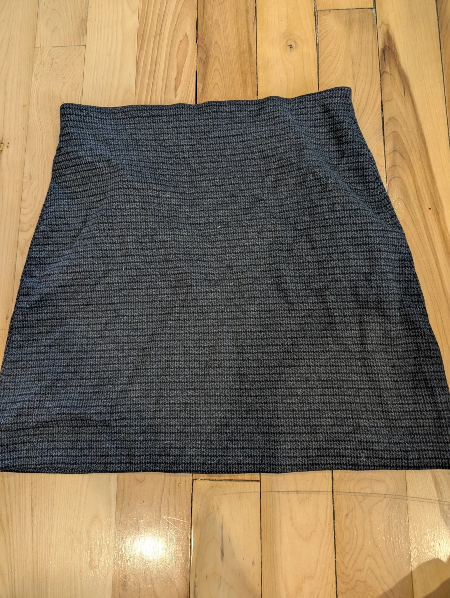 Image for Grey herringbone skirt