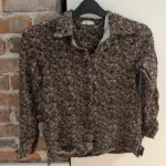Thumbnail for Black floral blouse