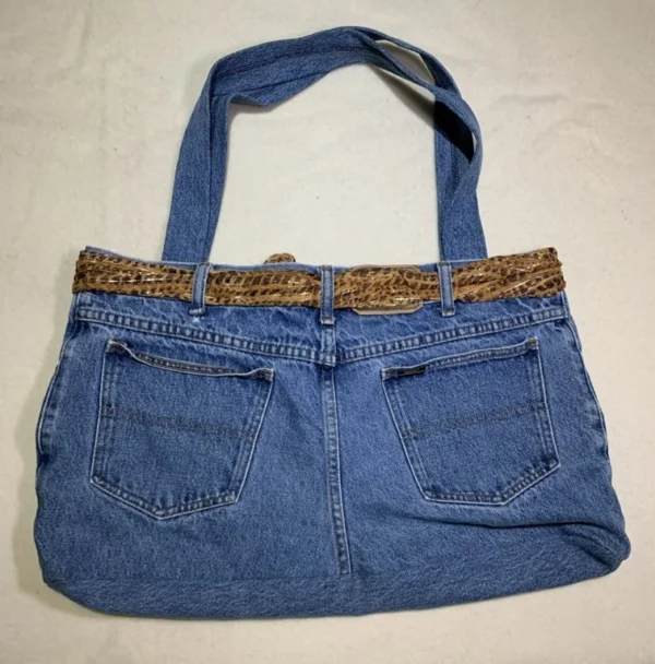Image for Handmade denim handbag!