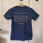 Featured thumbnail for t-shirt bleu Casual Wear avec imprimé au dos