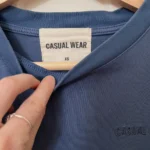 Thumbnail for t-shirt bleu Casual Wear avec imprimé au dos