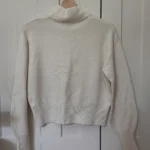 Thumbnail for Wool jumper with a high collar