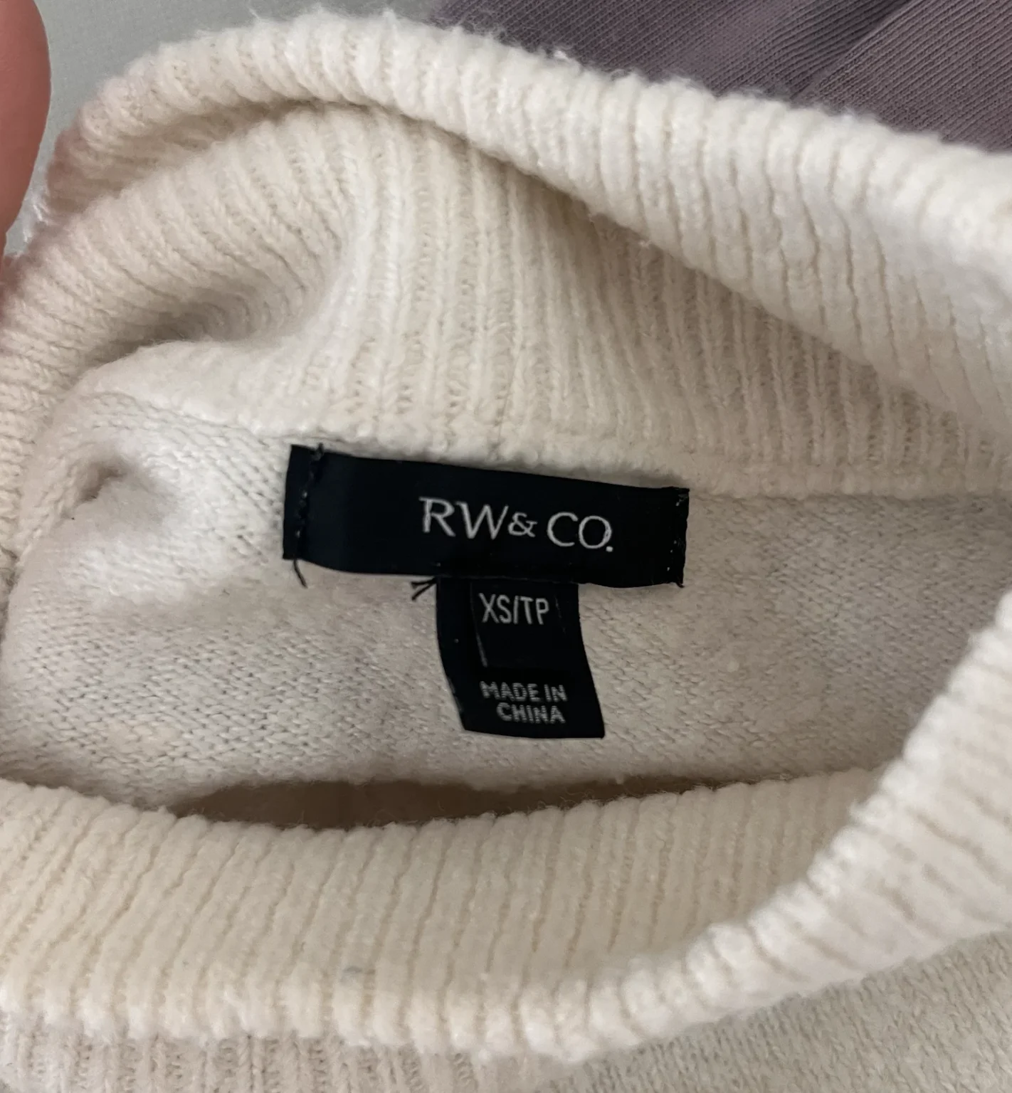 Image for Wool jumper with a high collar