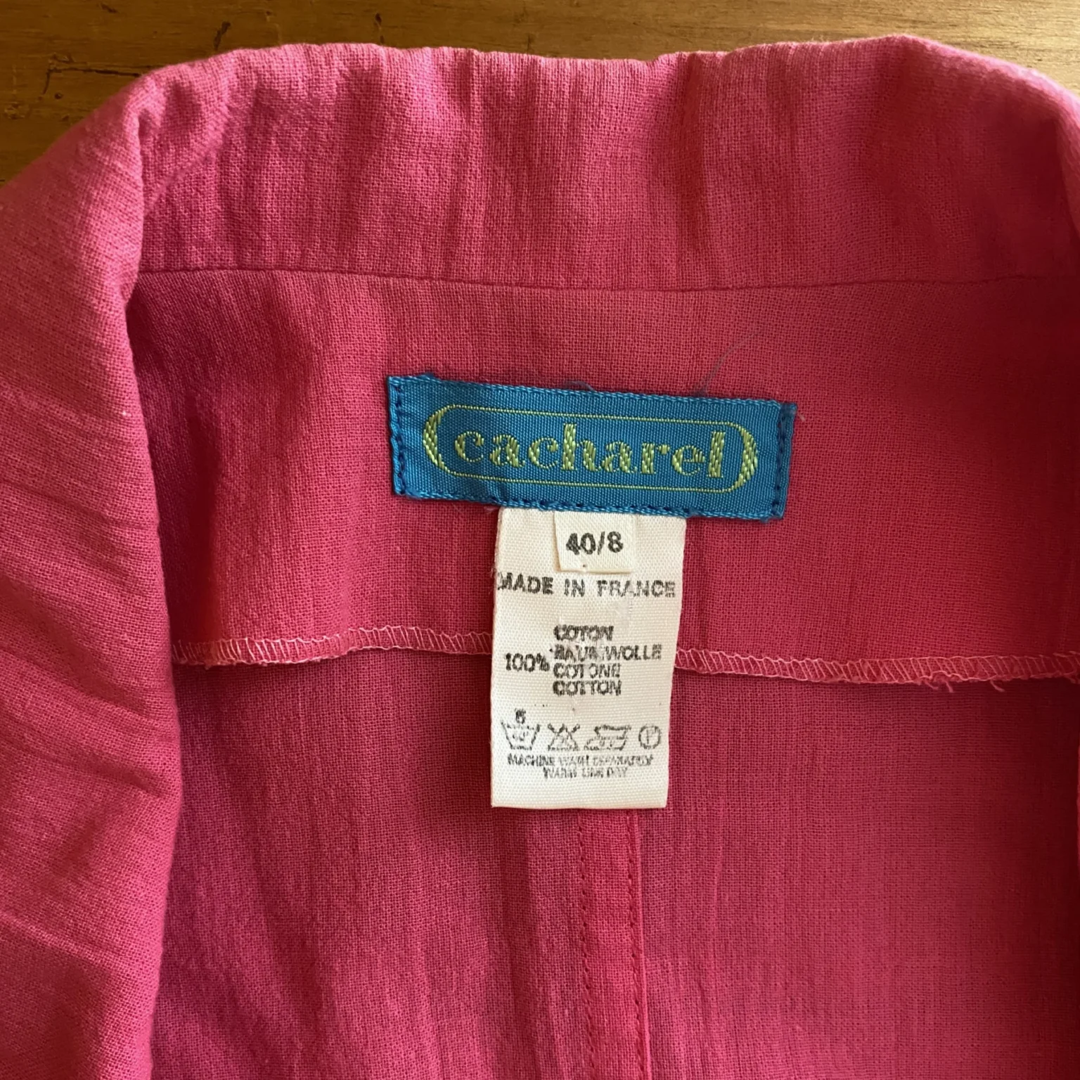 Image for Blazer croisé Cacharel vintage rose