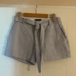Featured thumbnail for Banana Republic Light Gray Striped Shorts – Size 2