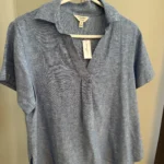 Featured thumbnail for Blouse en lin manche courte
