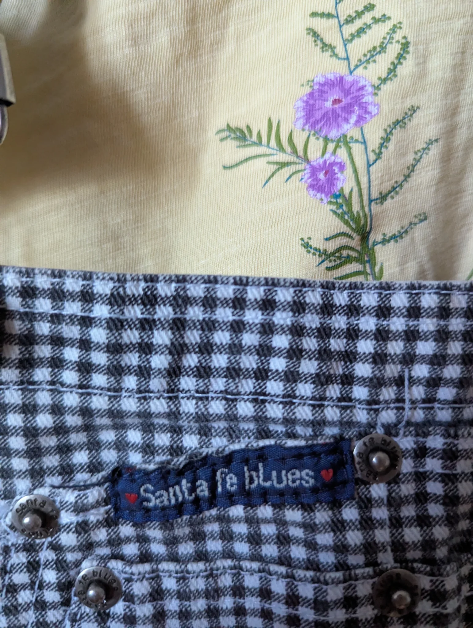 Image for Salopette courte gingham