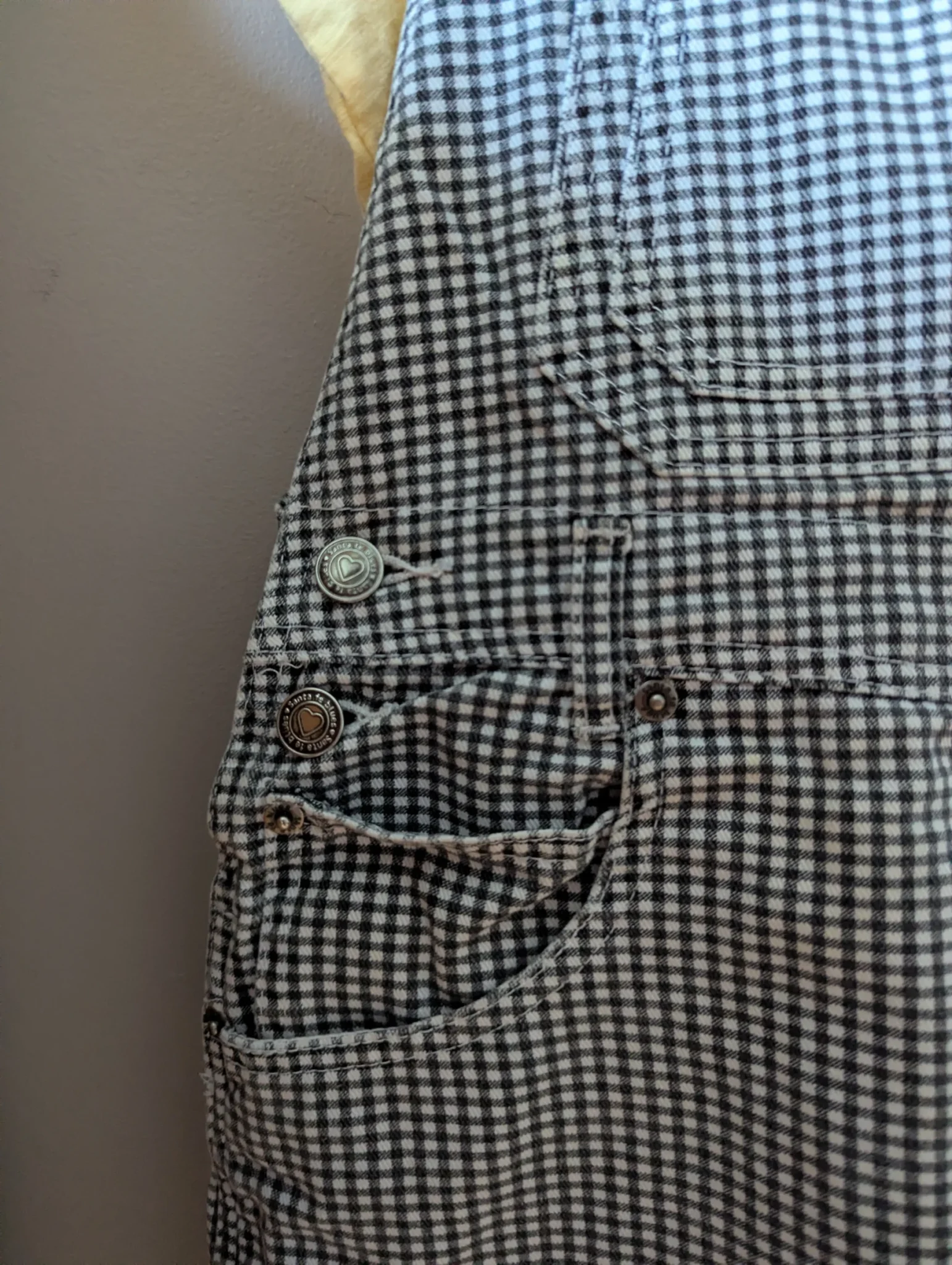 Image for Salopette courte gingham