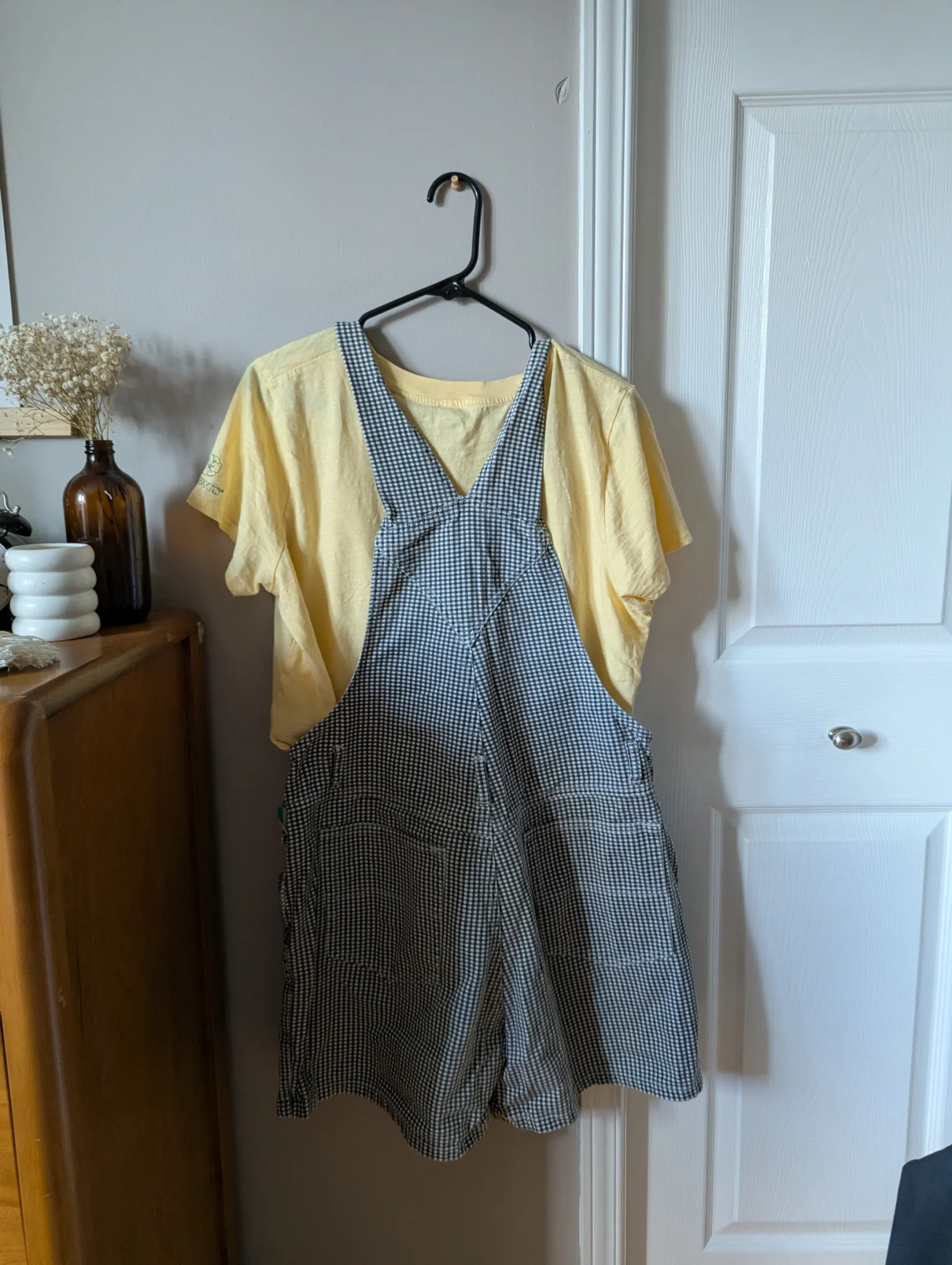 Image for Salopette courte gingham