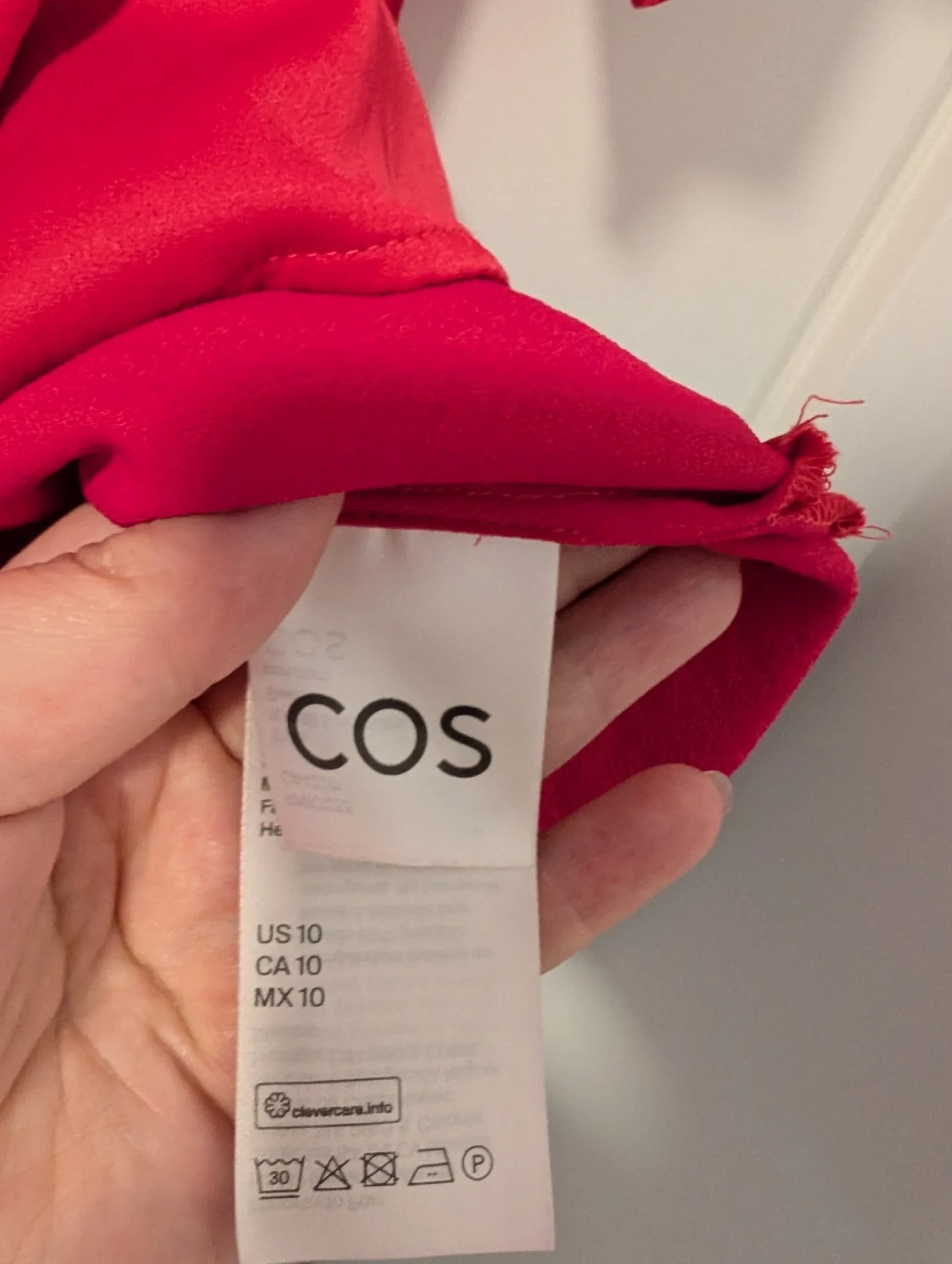 Image for COS/Blouse en satin Sz 10