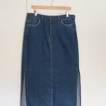 Featured thumbnail for Jupe jeans longue