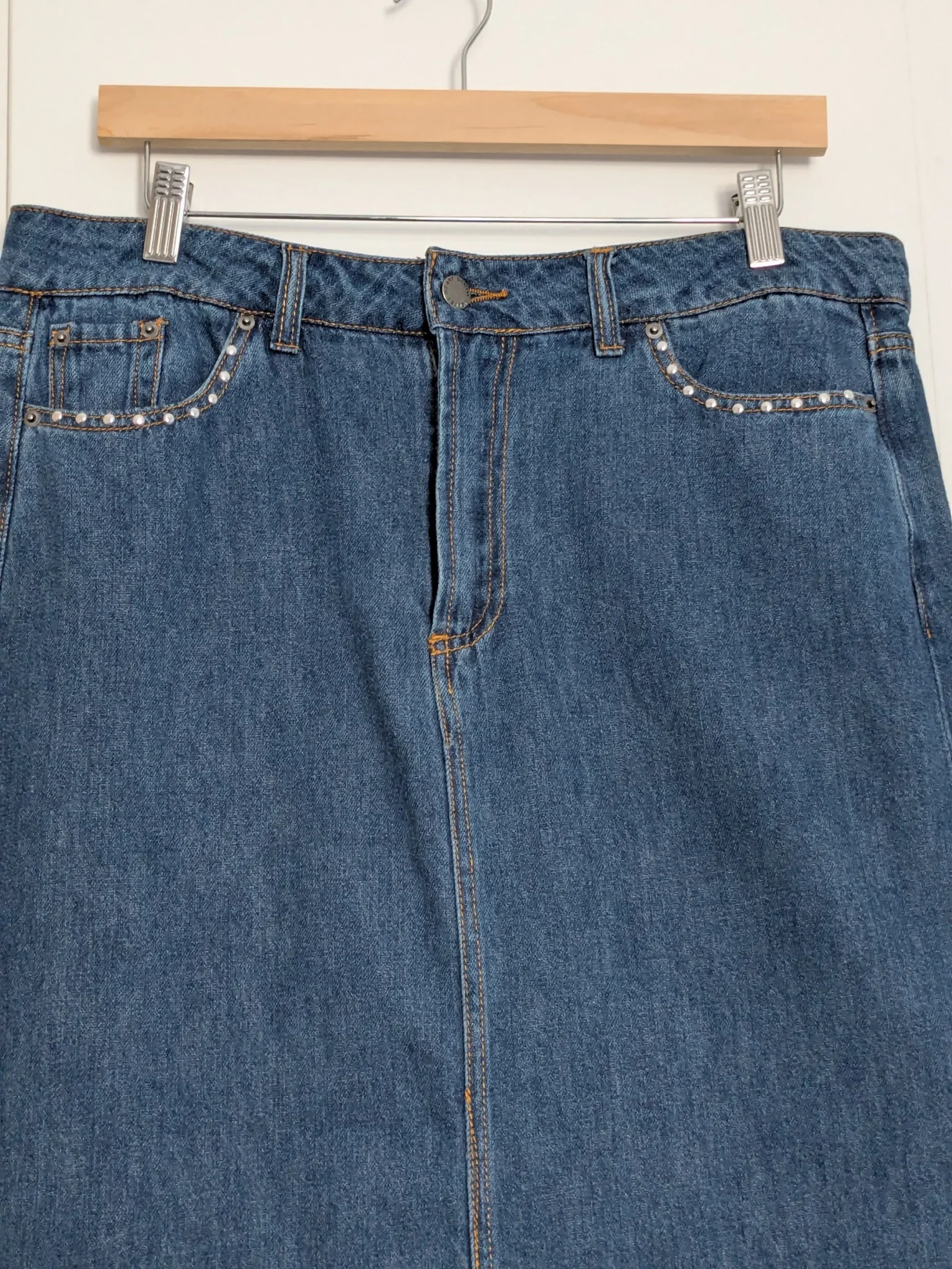 Image for Jupe jeans longue