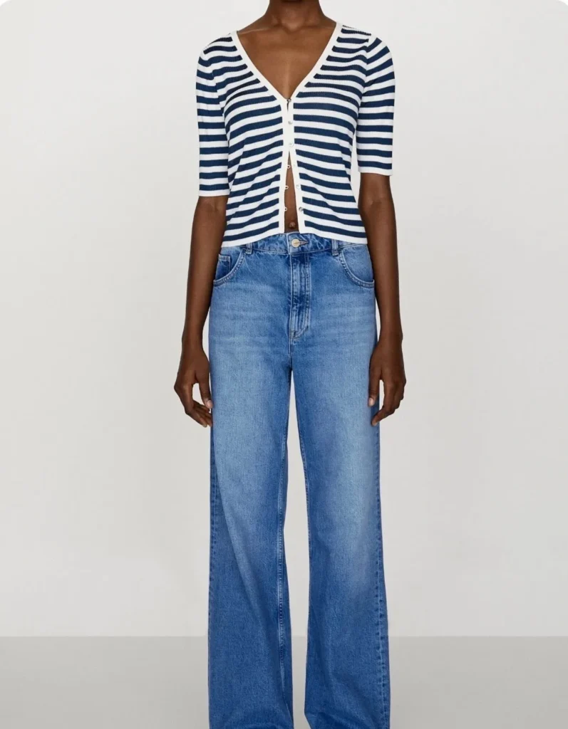Image for ♥️Cardigan marinière MASSIMO DUTTI