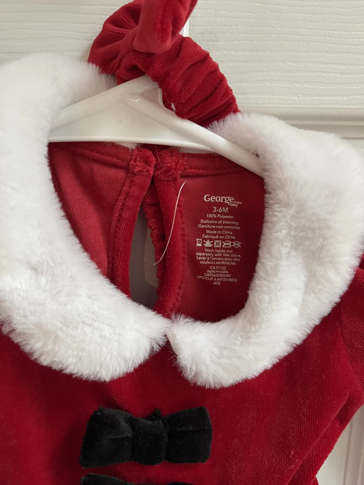 Image for Robe de mère Noël 3-6 mois
