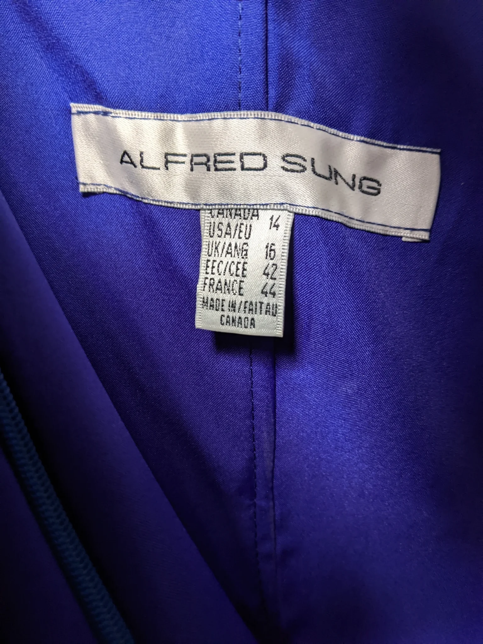 Image for Robe de bal Alfred Sung Bleu marine