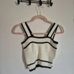 Featured thumbnail for Camisole blanche et noire XS