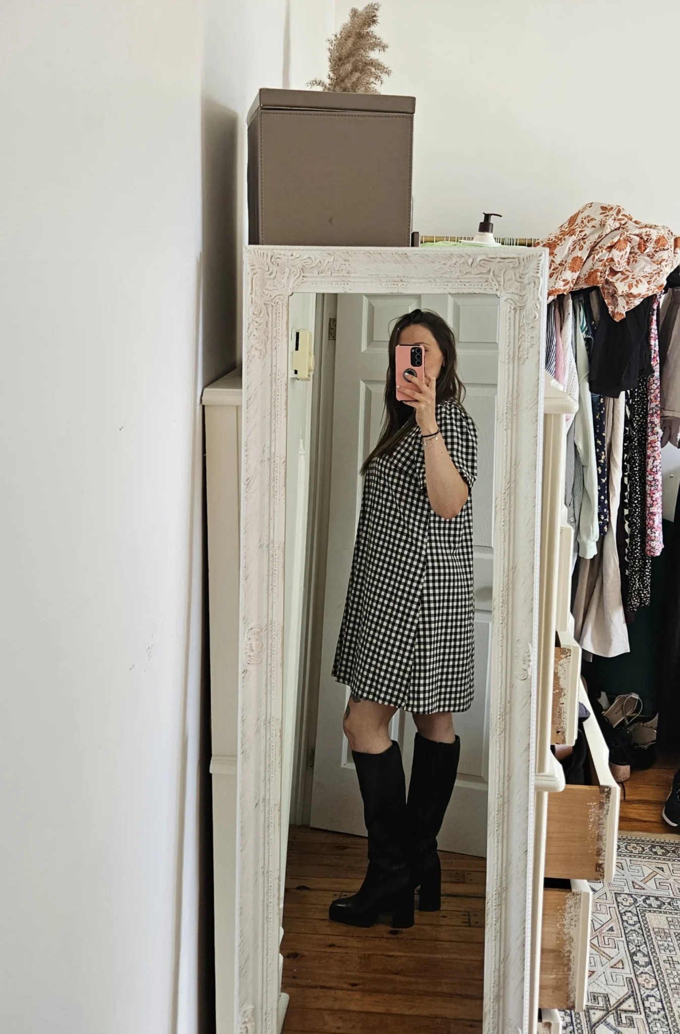 Image for Robe over-sized flowy à carreaux Reitmans