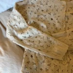Featured thumbnail for Floral openwork cardigan
