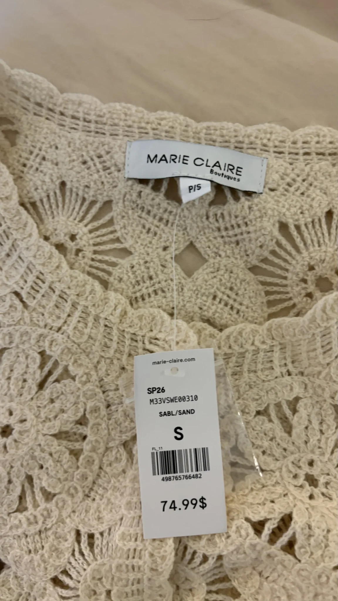 Image for Floral openwork cardigan